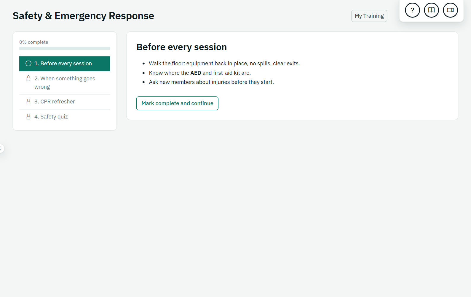Taking a lesson: a screen from kanopySIS